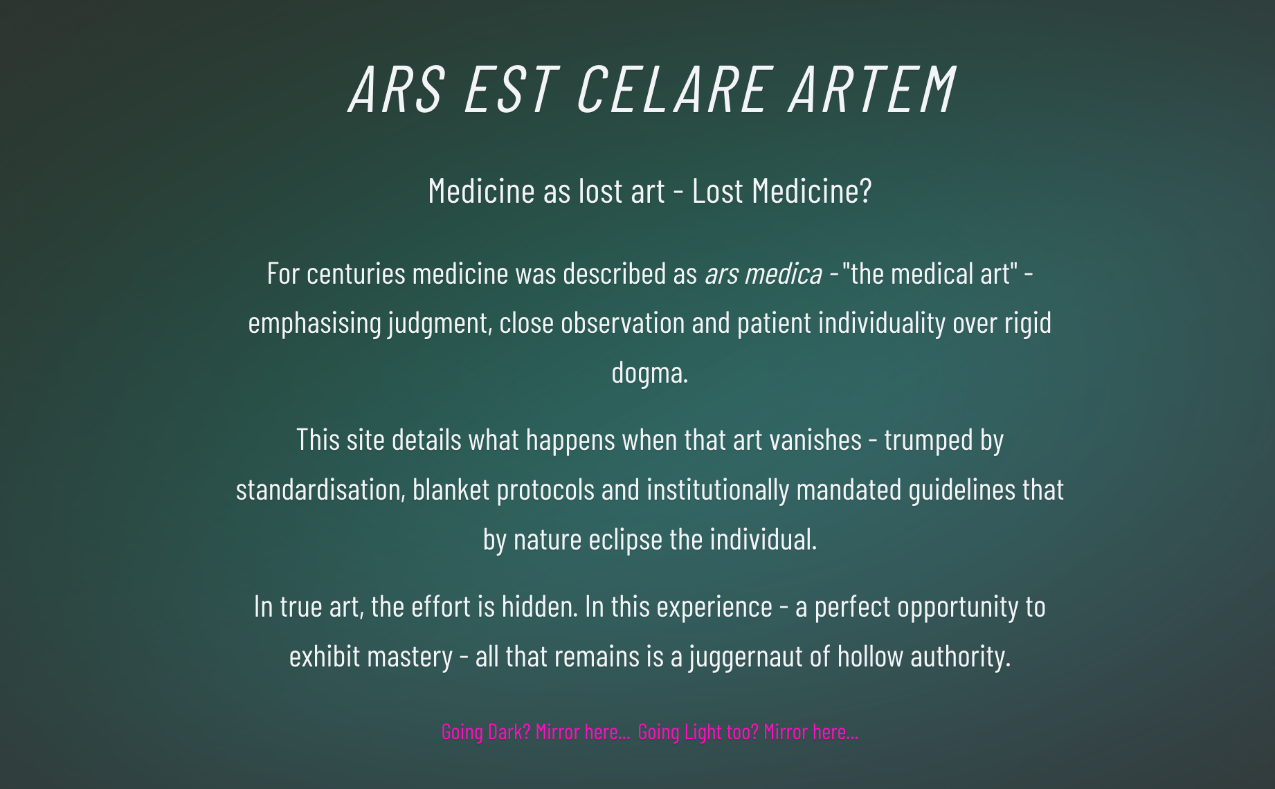 Landing page celare.online